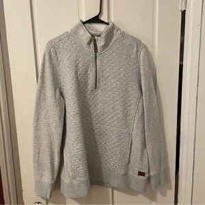 LL Bean Grey Half zip Sweatshirt - Size XL